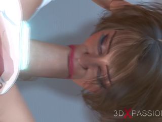 3D Sexy Scifi Dickgirl Android Plays With A Hot Woman In The Space Stat-3