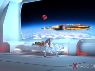 3D Sexy Scifi Dickgirl Android Plays With A Hot Woman In The Space Stat-9