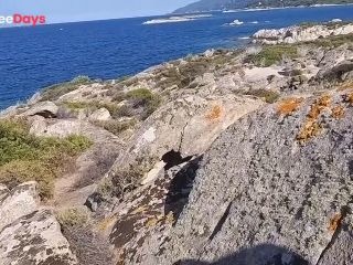 [GetFreeDays.com] FUCK n ASS CreamPie on Rocky Island  Transparent Dress NO PANTIES on Publlic Trail Porn Video May 2023-5