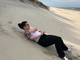 online clip 25 Gaberiella Monroe – BBW Public Beach Nudity | public flashing | solo female ashley fires femdom-2