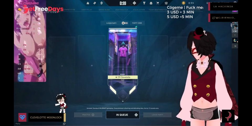 [GetFreeDays.com] Voyeurist Vtuber plays Valorant while uses their anal vibrator  Porn Film June 2023