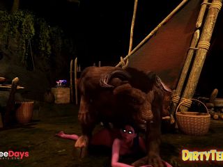 [GetFreeDays.com] Warcraft Minotaur, Tauren has fucked the night elf in the cave Adult Video June 2023-9