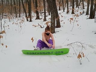 [GetFreeDays.com] Snowboard Girl Undress in the Woods hardcore cosplay porn-3