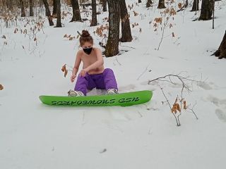 [GetFreeDays.com] Snowboard Girl Undress in the Woods hardcore cosplay porn-4