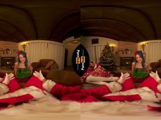 VR 180  Blue Haired Elf Jewelz Blu Rides Santa'S Big Cock -0