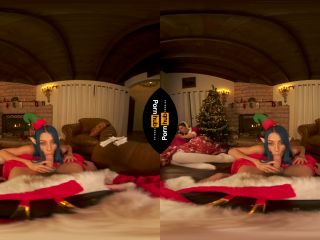 VR 180  Blue Haired Elf Jewelz Blu Rides Santa'S Big Cock -1