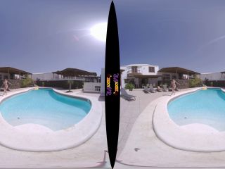 Tattooed & Topless In The Pool (VR Striptease-0