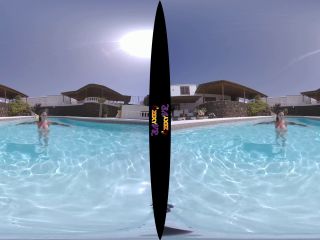 Tattooed & Topless In The Pool (VR Striptease-7