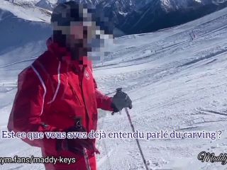 Maddy Keys  2 French Slut Give A Blowjob To Their Snow Ski Teacher  Rea-2