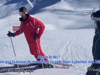 Maddy Keys  2 French Slut Give A Blowjob To Their Snow Ski Teacher  Rea-3