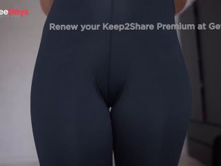 [GetFreeDays.com] Cameltoe in Black Tight Leggings Close Up Adult Leak July 2023-8