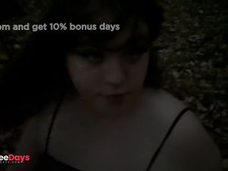 [GetFreeDays.com] Submissive BBW gives blowjob in the forest Sex Leak July 2023-9