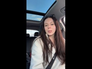 Nadia Foxx Wintery Tim Horton's Drive Thru Visit with My Pornhub Vibrator!!-6