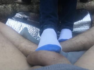 xxx video clip 31 Public Footjob And Socksjob In The Woods – Oksifootjob on femdom porn femdom pornstars-0