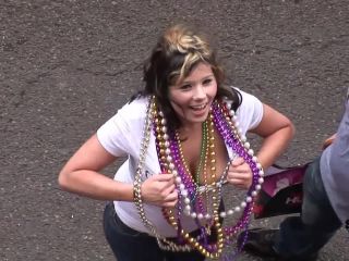 Mardi Gras Chicks on Bourbon  Street-6