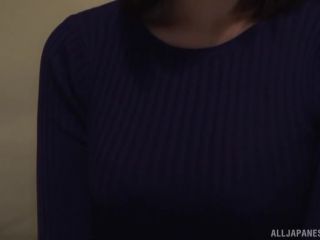 Awesome Asian hottie in blue clothes getting jizz in her pussy Video Online-1