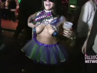 Hot girls next door flashing at mardi gras-5