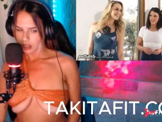 [GetFreeDays.com] THREESOME MIA x ADRIANA TWITCH GIRL REACTS ASMR Sex Stream December 2022-0