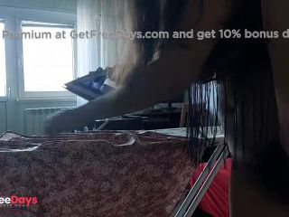 [GetFreeDays.com] Sexy brunette mom, big ass. Hot Latina with hairy pussy, big tits, big nipples Sex Video November 2022-8