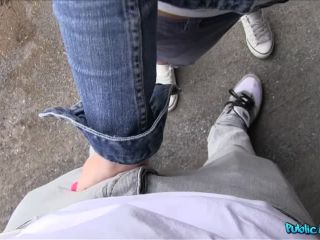 A Bus Stop Blowjob Turns Into A Public  Fuckfest-5