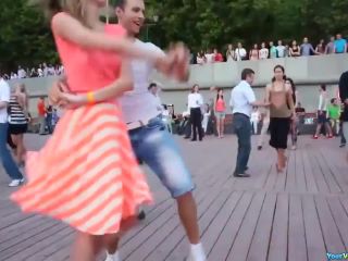 Teen dancing in public upskirt-0