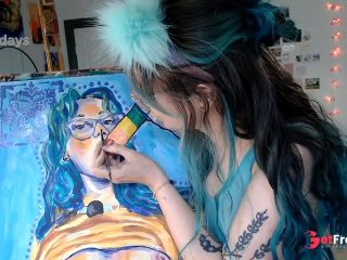 [GetFreeDays.com] A very naughty self portrait painting Sex Clip January 2023-9