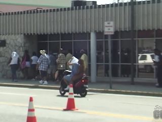 Voyeur Ass and Titty Watching on South Beach Miami Florida Public-8