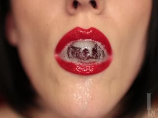 adult video clip 44 Liv Royale – Red Lipstick Spit Play | tongue | fetish porn harlow harrison femdom-9