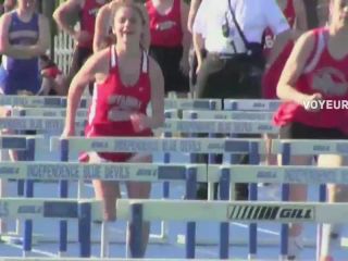 Running with hurdles and big boobs-2