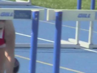 Running with hurdles and big boobs-6