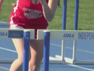 Running with hurdles and big boobs-7