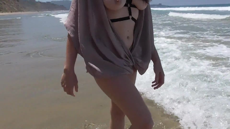 Shy Goth Exhibitionist Nude Beach Shawl