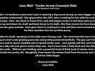 Amateur - Footie Jersey Creampie Ride - 1st Hardcore EVER!  *-0