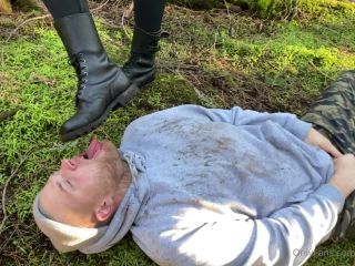 free online video 47 Mistress Damazonia - Dirty Leather Boots Licking And Trampling In The Woods (720P) | worship | pussy licking kyle chaos fetish-9