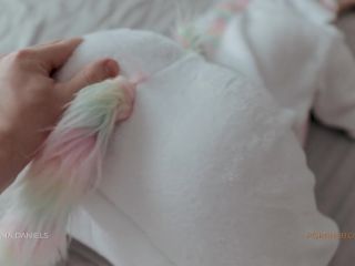 Sweet Natural Tits Babe In Unicorn Kigurumi Having Loving Sex At Home  Diana Daniels 1080p-3