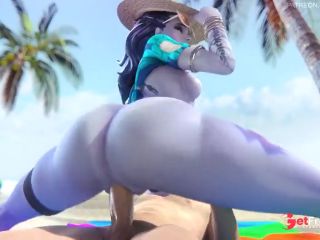[GetFreeDays.com] Overwatch Widowmaker big ass, beach sex - Fpsblyck Sex Video April 2023-0