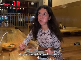 [GetFreeDays.com] I cum on a girls face in Public Sushi Bar and she eats rolls with Cum on her face - Cumwalk Sex Film March 2023-9