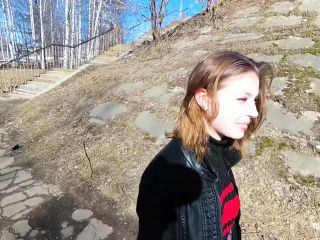 MihaNika69 – Public Blowjob Outdoors under the Bridge – POV amateur -0