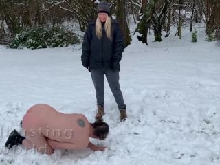 Ballbusting World PPV - Nikki Whiplash - Snowballs 2021 - Ballbusted in the snow by Nikki Whiplash - BB1491 Ballbusting-8