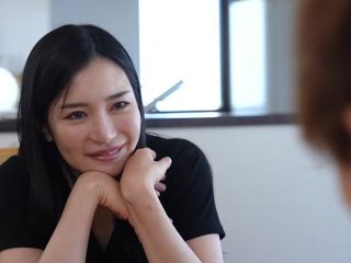 Yuko Ono, a frustrated wife who seduces the virgin living next door and fucks his dick in cowgirl position ⋆.-0