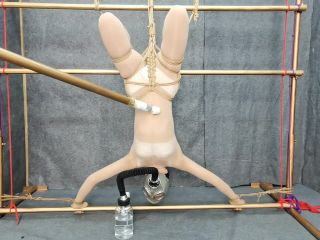 rope bondage shibari suspension mask tickling-4