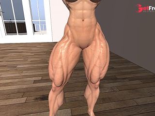 [GetFreeDays.com] Female Bodybuilder posing Nude  Second Life Adult Clip February 2023-0