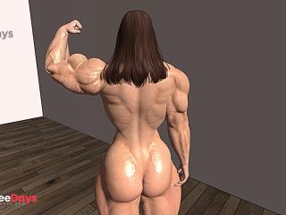 [GetFreeDays.com] Female Bodybuilder posing Nude  Second Life Adult Clip February 2023-2