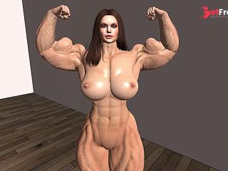 [GetFreeDays.com] Female Bodybuilder posing Nude  Second Life Adult Clip February 2023-3