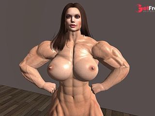 [GetFreeDays.com] Female Bodybuilder posing Nude  Second Life Adult Clip February 2023-4