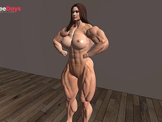 [GetFreeDays.com] Female Bodybuilder posing Nude  Second Life Adult Clip February 2023-5