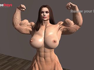 [GetFreeDays.com] Female Bodybuilder posing Nude  Second Life Adult Clip February 2023-6