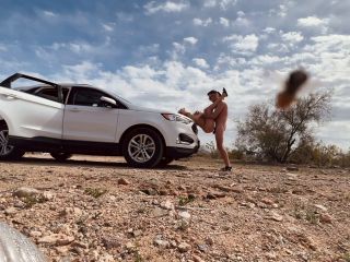 Almost Caught Having Rough Sex In The Desert Next To The Road 1080p-8