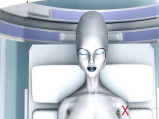 Sexy Scifi Female Android Plays With An Alien In The Surgery Room In Th-0