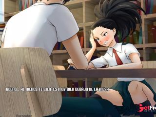 [GetFreeDays.com] RECEIVING A HANDJOB FROM MOMO YAOYOROZU IN THE LIBRARY - RE HERO ACADEMY Sex Film June 2023-0